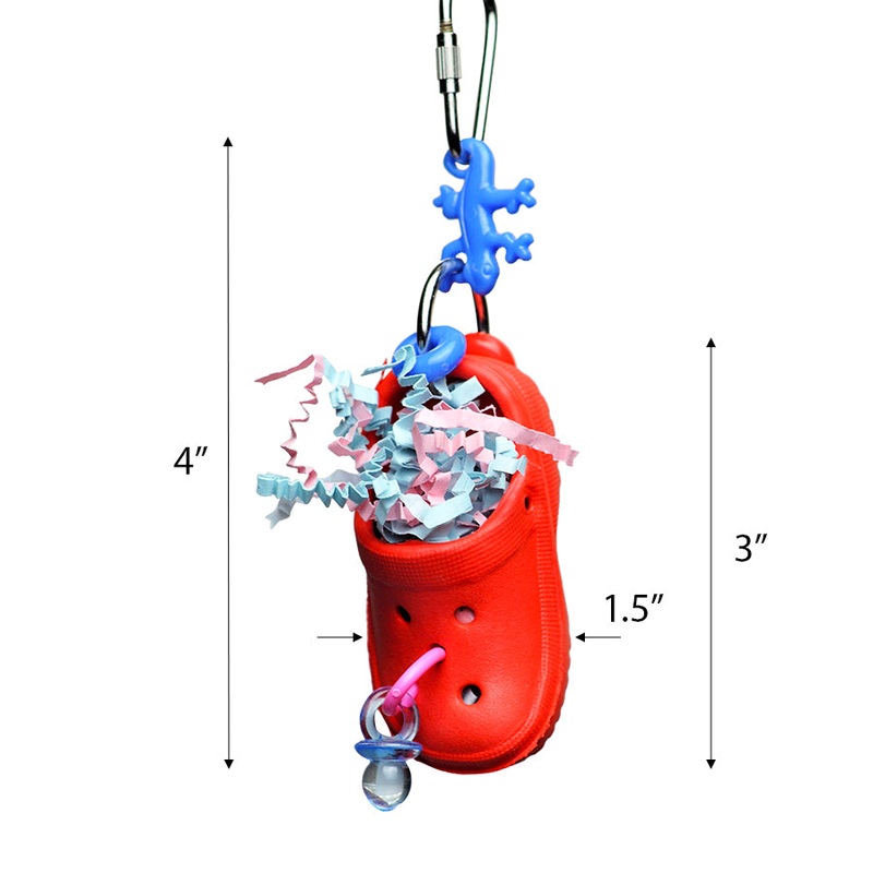 A&E Happy Beaks Croc-Fetti Bird Toy
