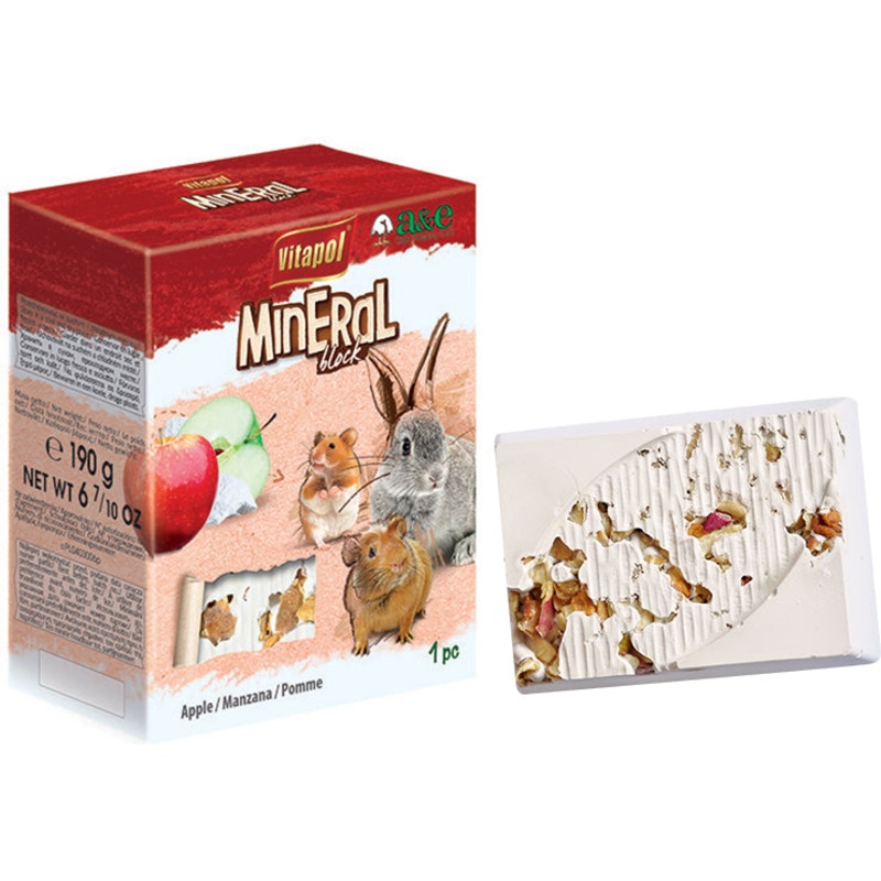 A&E Vitapol Apple Mineral Block Small Animals
