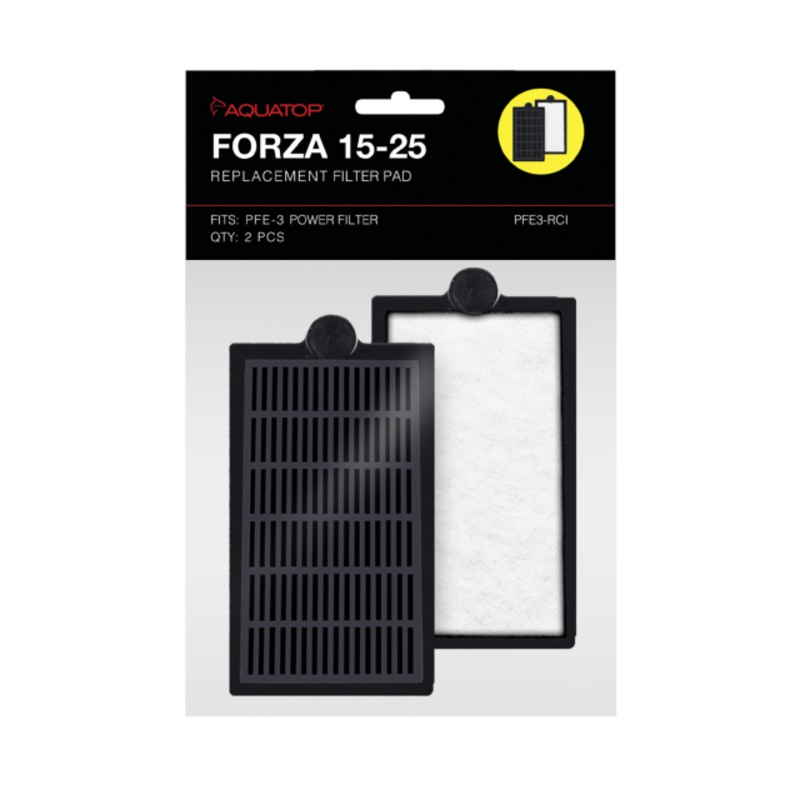 Aquatop PFE3-RCI Forza 15-25 Replacement Filter Inserts with Premium Activated Carbon
