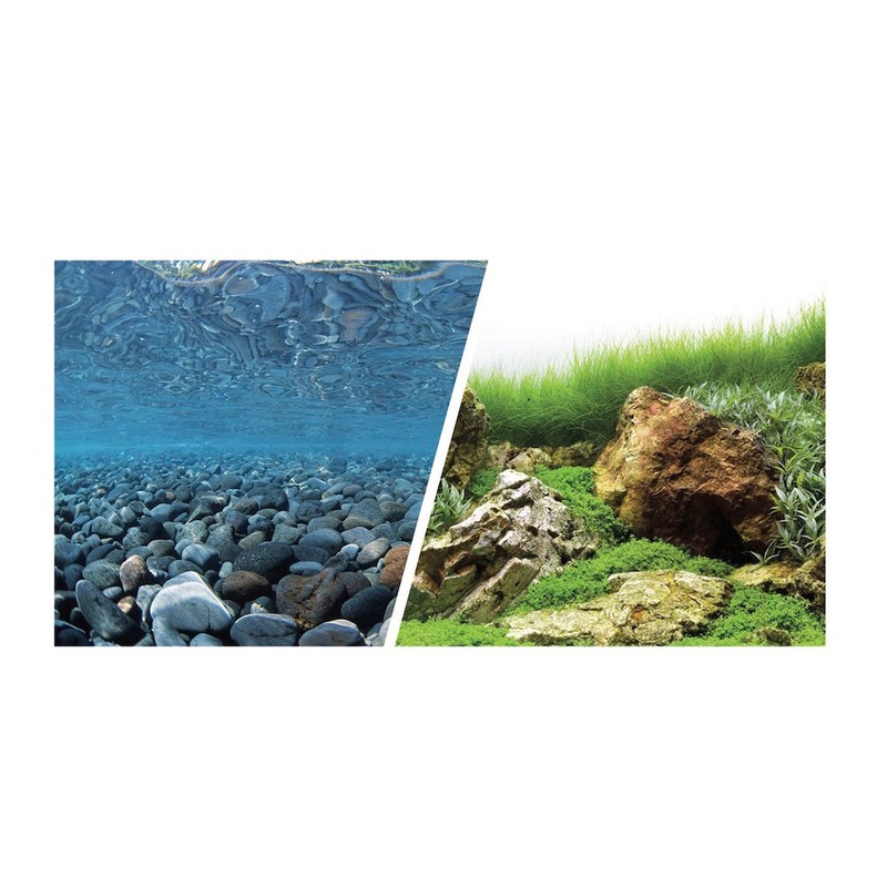 Marina Precut Background River Rock/Sea of Green 18"x36"
