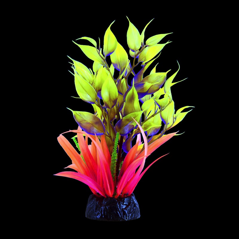 Underwater Treasures Glo Ludwiga Blue Plant Large