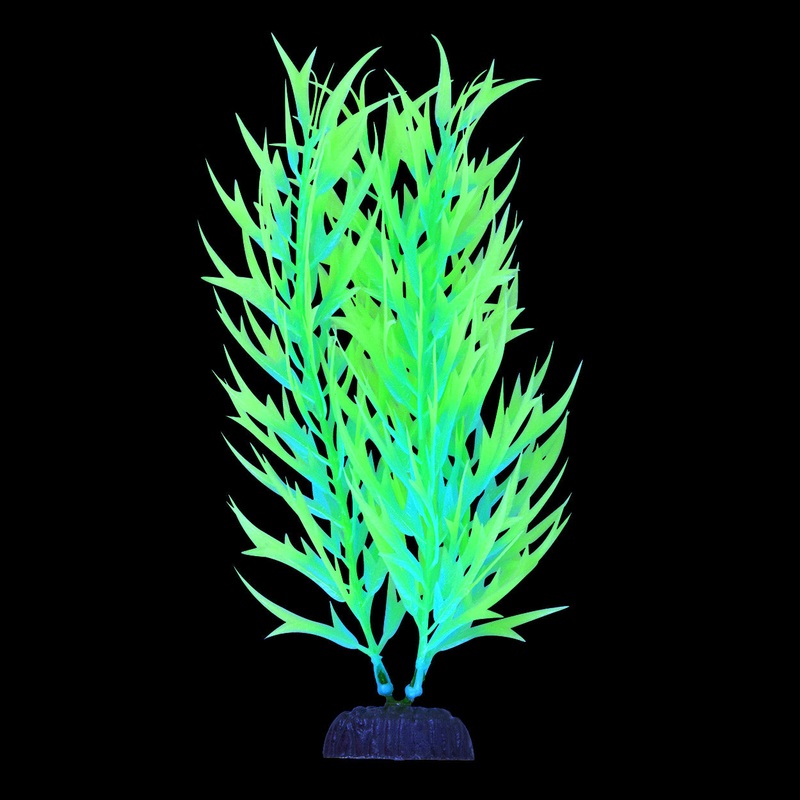 Underwater Treasures Glow Bamboo Plant Green 8 inch