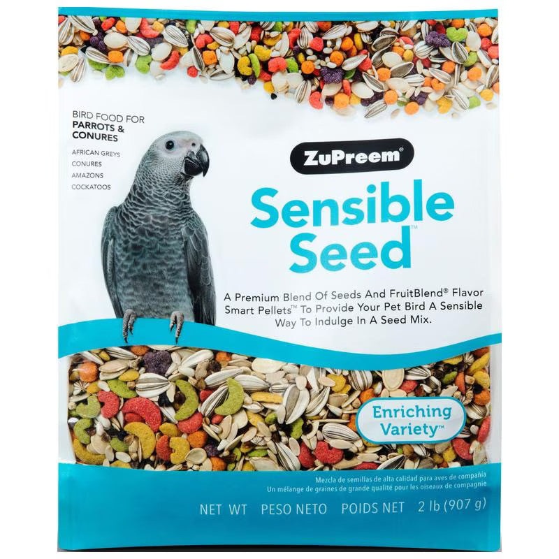 ZuPreem Sensible Seed Parrots & Conure Food 2 lb.