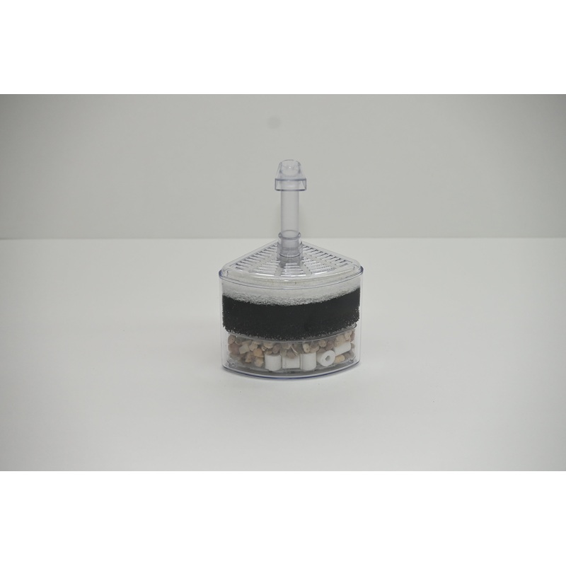 Corner Filter with Media for Aquariums up to 20 Gallons