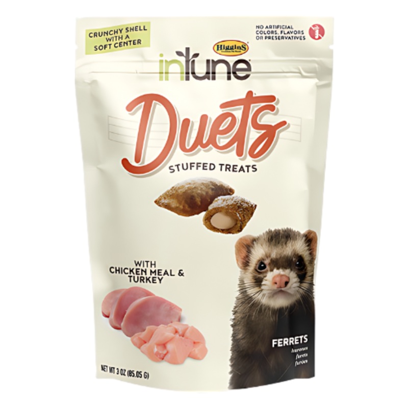 Higgins Intune Duets Chicken Meal & Salmon Ferret Treat 3 oz.