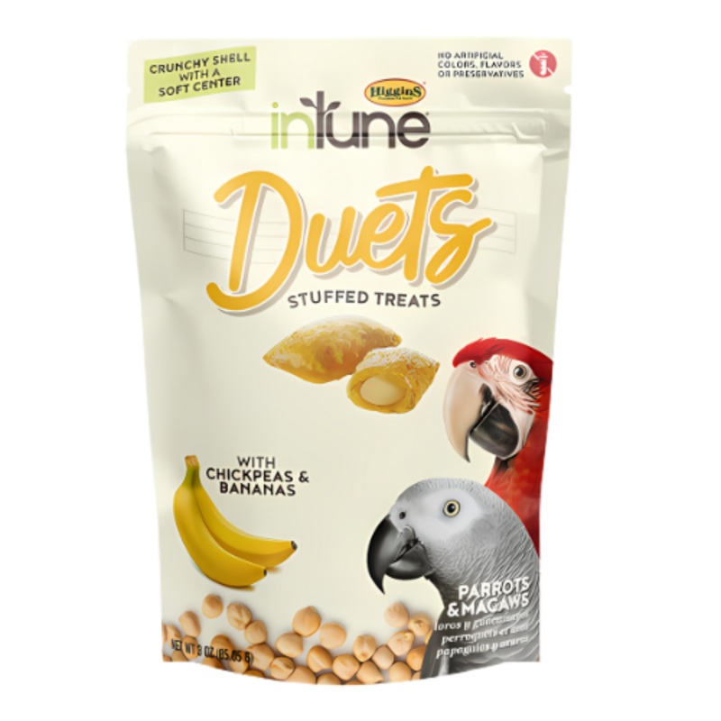 Higgins Intune Duets Chickpeas & Bananas Bird Treat 3 oz.