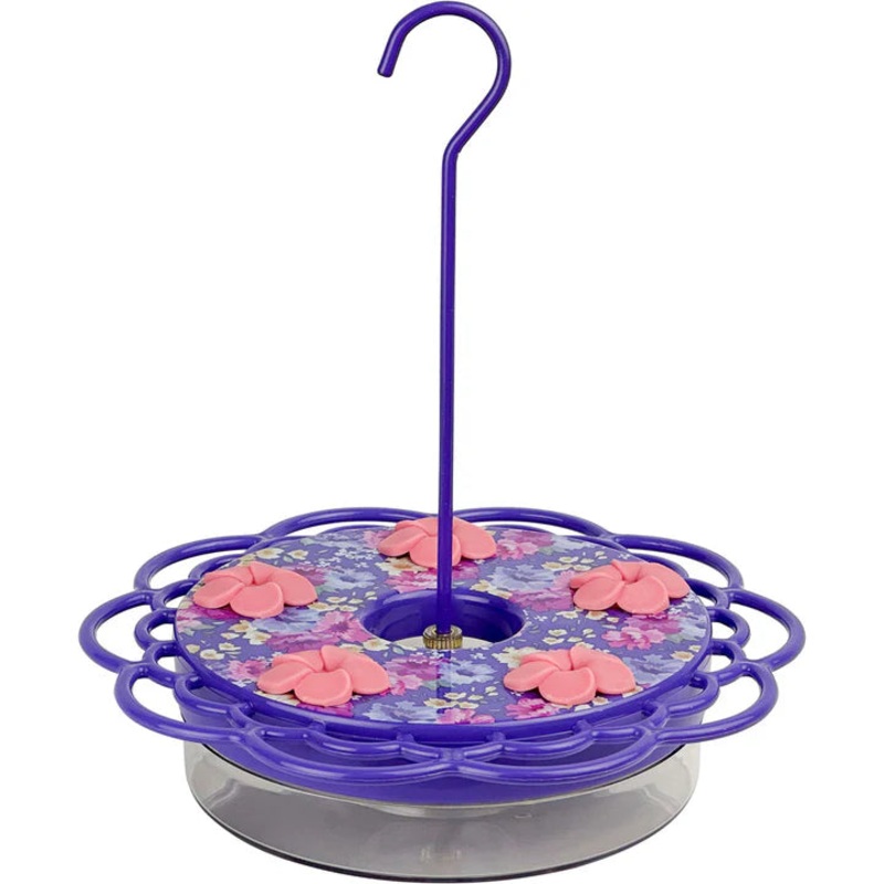 Nature's Way Petunia Passion Plastic Dish Hummingbird Feeder 13 oz.