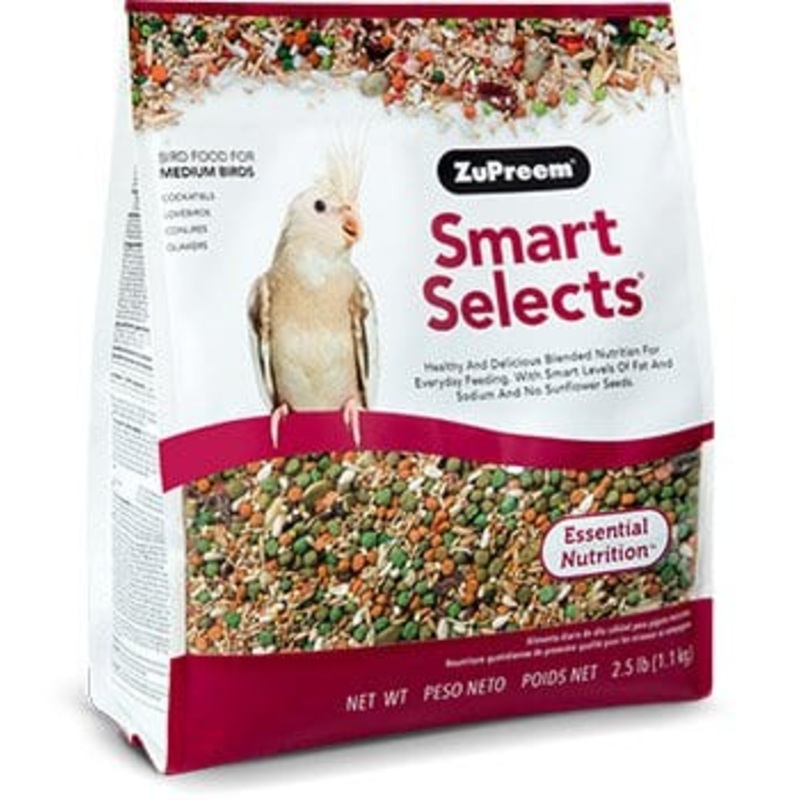ZuPreem Smart Selects Medium Bird Food 2.5 lb.