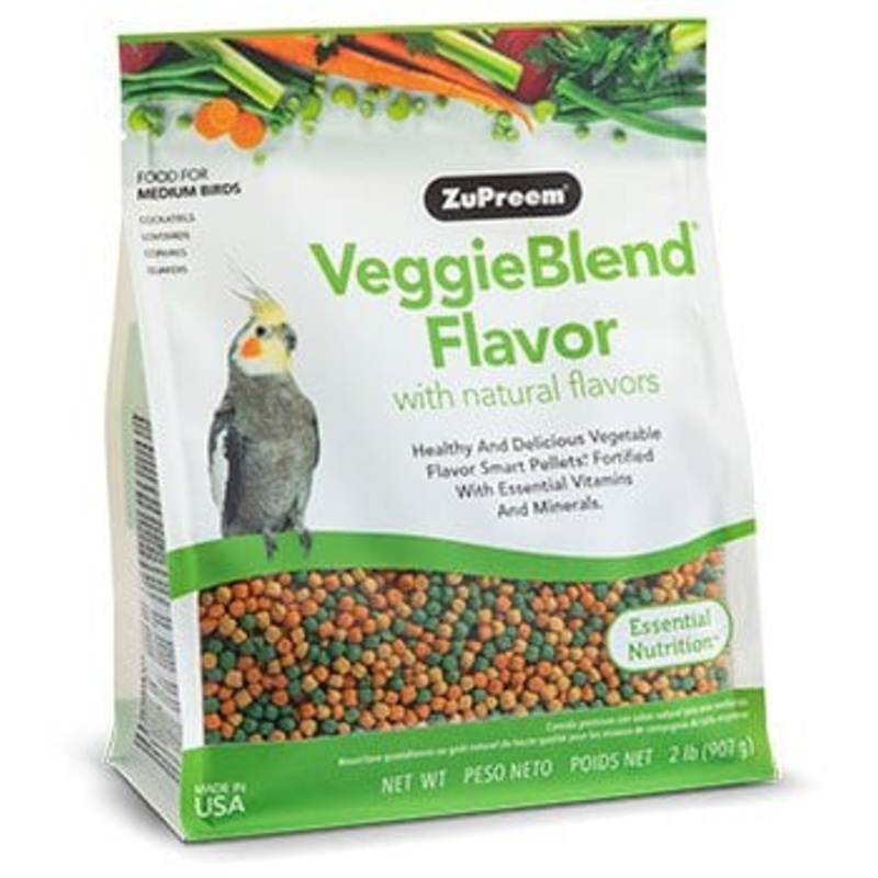 ZuPreem Veggieblend Flavor Medium Bird Food 2 lb.