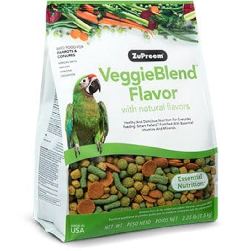 ZuPreem Veggieblend Flavor Parrot & Conure Food 3.25 lb.