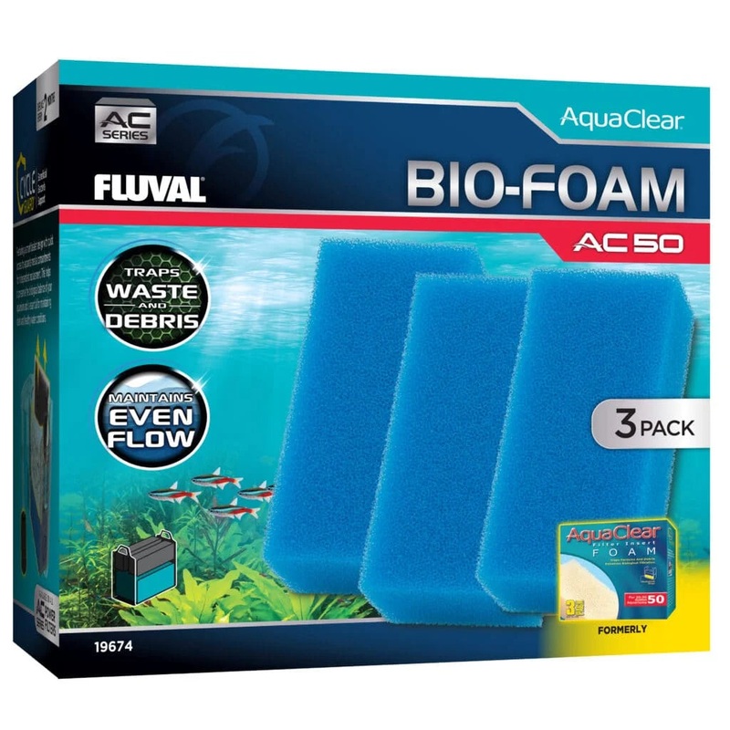 Fluval Bio-Foam for AC50 Power Filter 3 pack