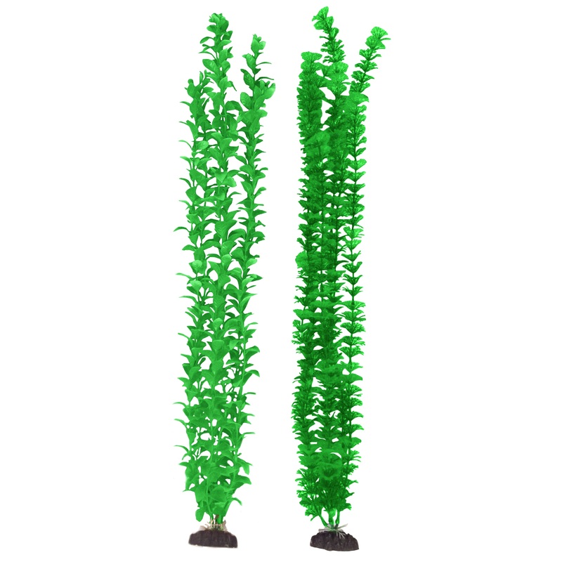 Penn Plax Aqua Plants 2 Pack Green 24 Inch