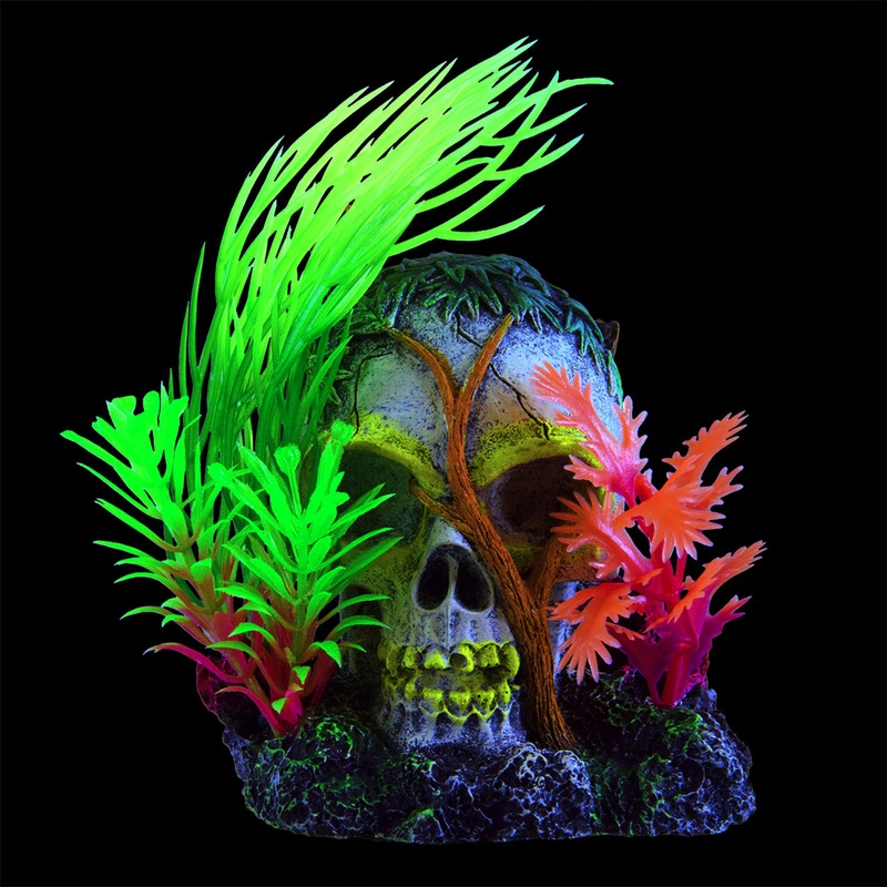 Underwater Treasures Glowing Vine Skull