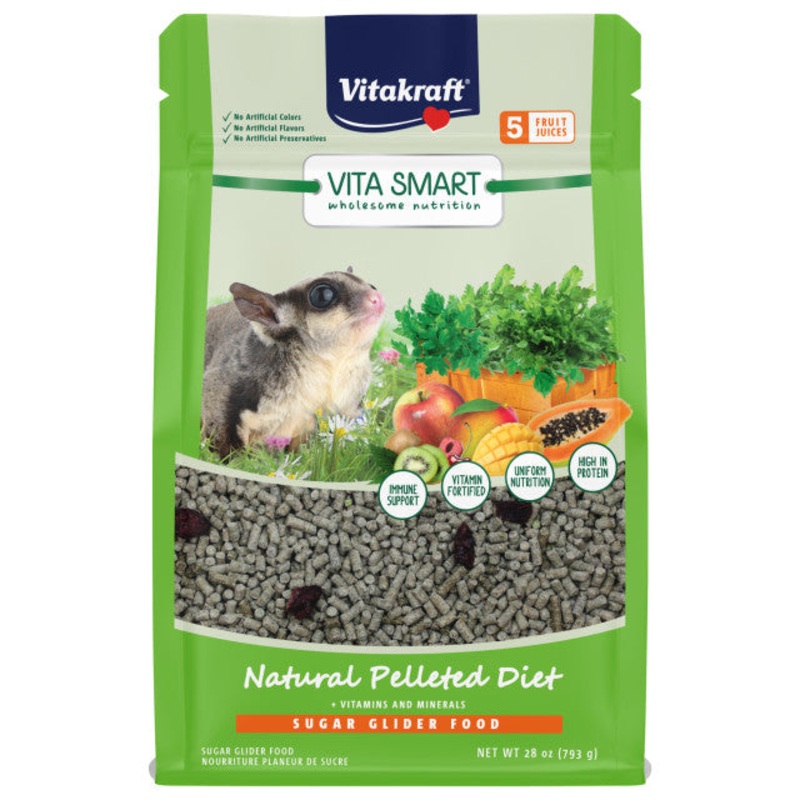 Vitakraft Vita Smart Pelletized Sugar Glider Diet 28 oz.