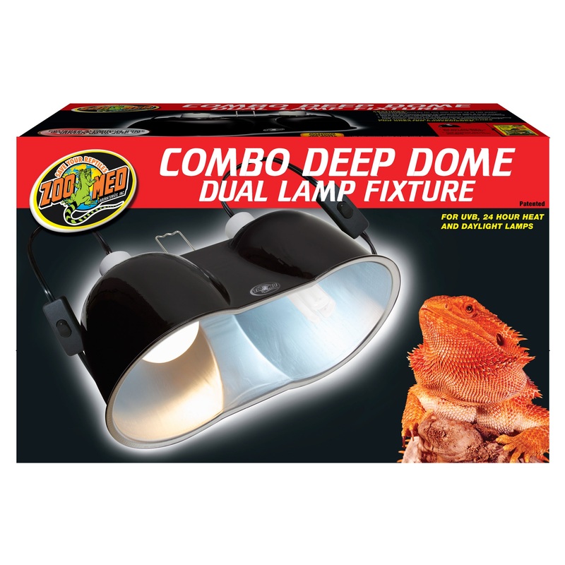 Zoo Med Combo Deep Dome Lamp Fixture