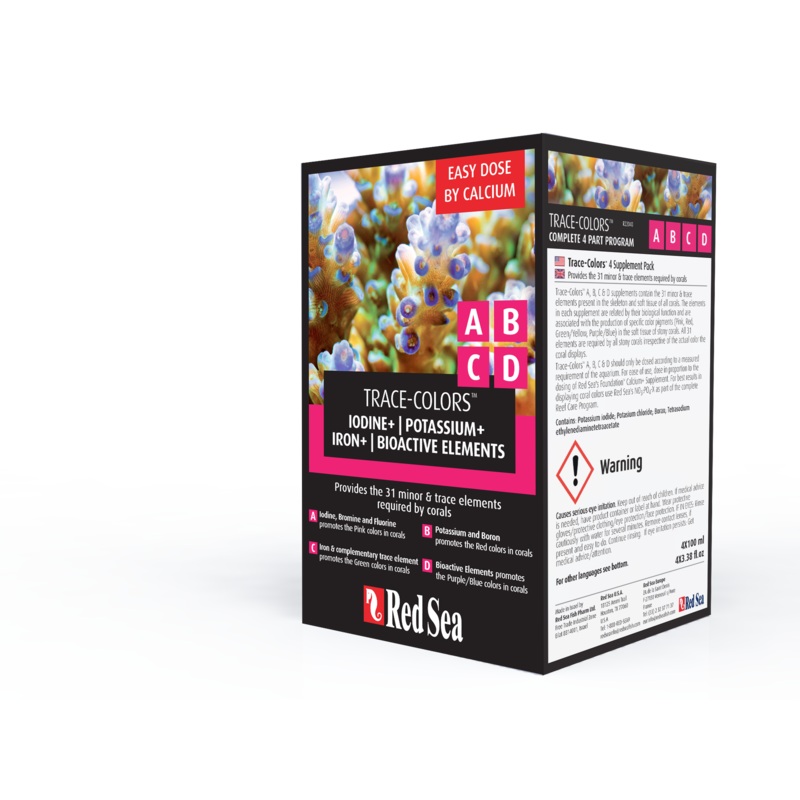 Red Sea Trace-Colors (A,B,C,D) Pack of 100ml x 4