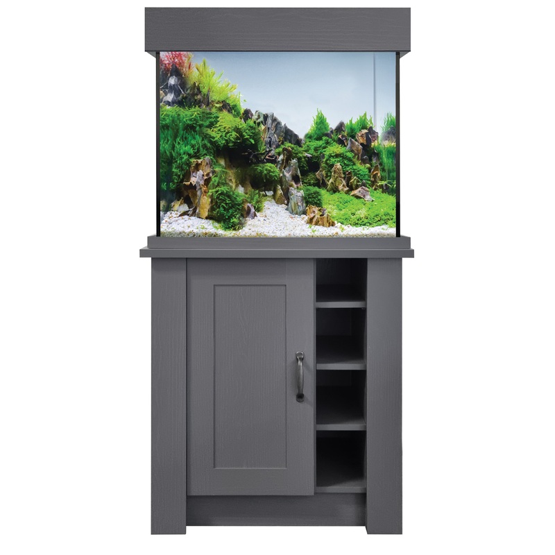 Aqua One OakStyle 110 Aquarium and Cabinet (Slate Grey)