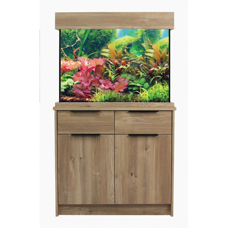 Aqua One OakStyle 145 Aquarium and Cabinet (HomeStyle Nash Oak)