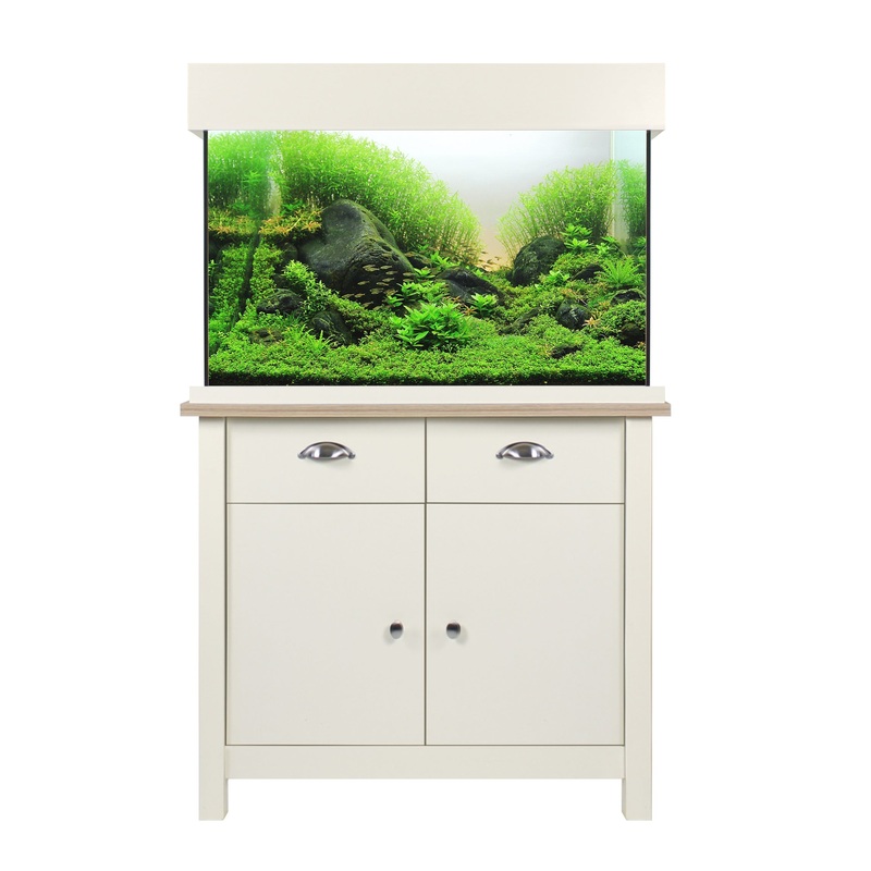 Aqua One OakStyle 145 Aquarium and Cabinet (Soft White)