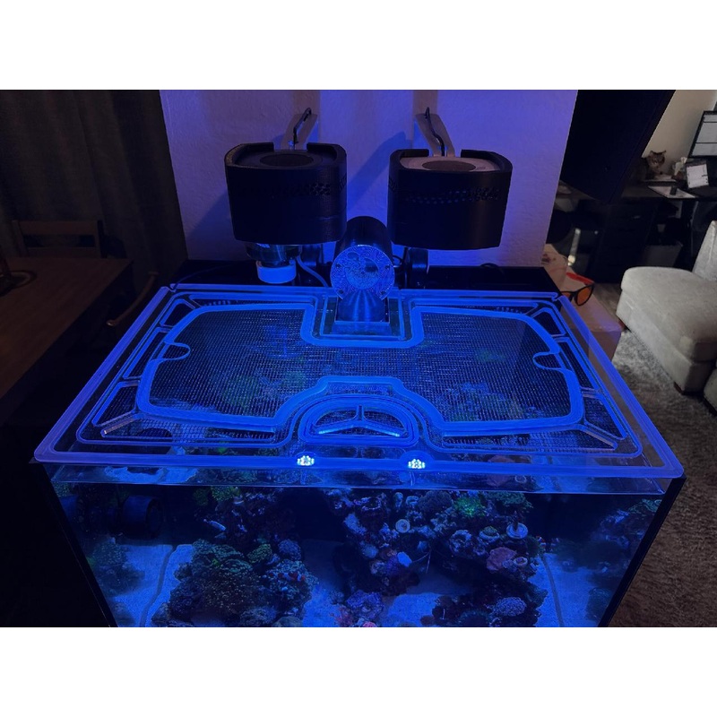 JBJ Rimless 45 Gallon Flat Panel AIO Custom Polycarbonate Aquarium Screen Top Lid