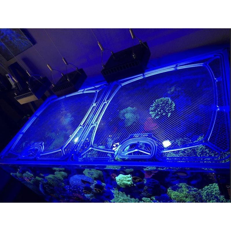 Fiji Cube 95 Gallon Shallow External Overflow Rimless Polycarbonate Aquarium Top Lid
