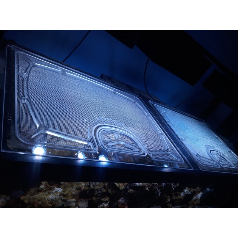 Seapora 80 Gallon Rimmed (with Black Frame) Frag (48 x 24") Polycarbonate Aquarium Screen Top Lid