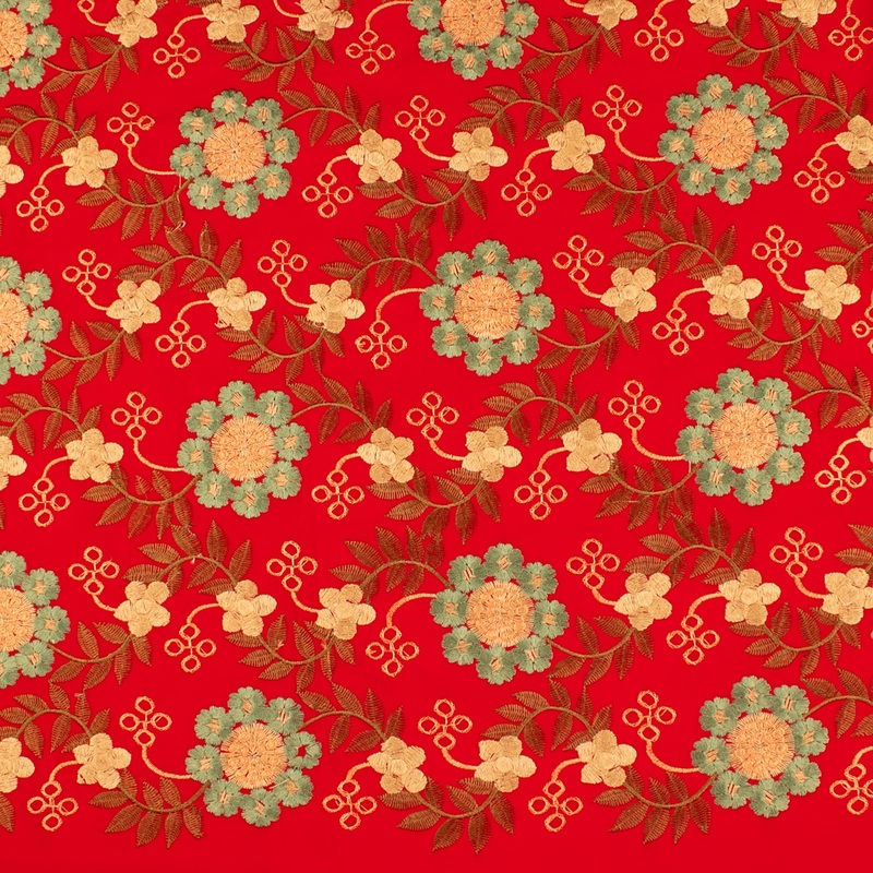 Fashion Embroidery - Bombay - 002 - Red